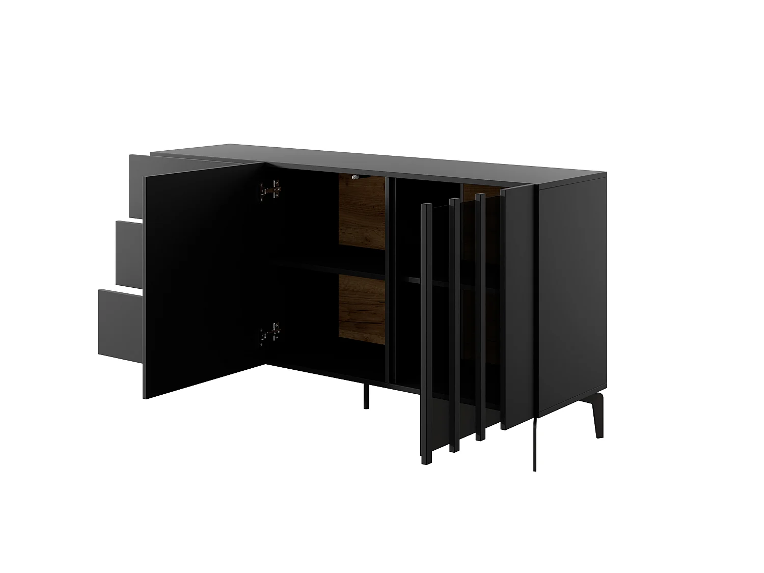 Cassettiera TASK 2D3S LED 150x40x78 Grigio