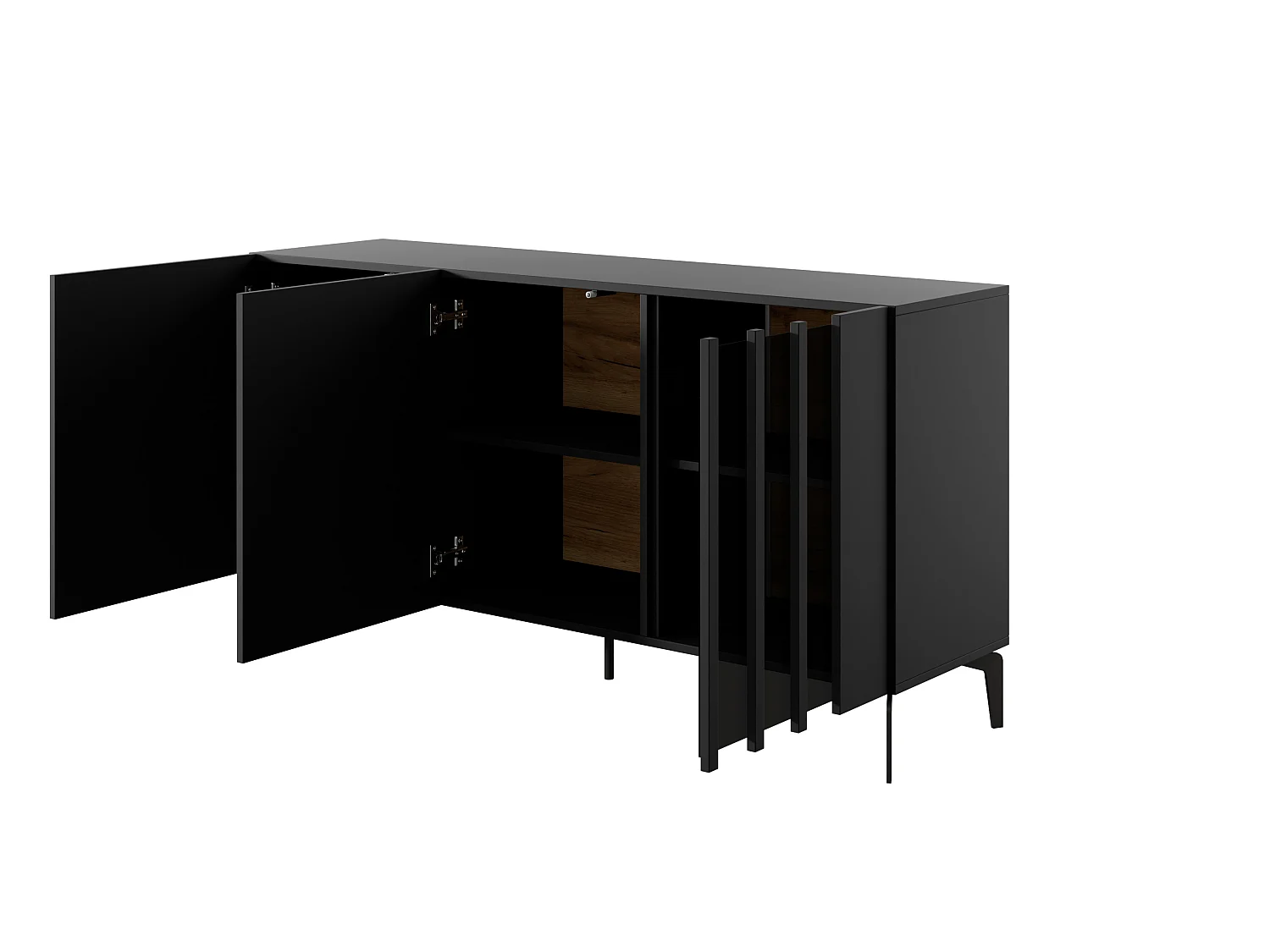 Cassettiera TASK 3D LED 150x40x78 Grigio