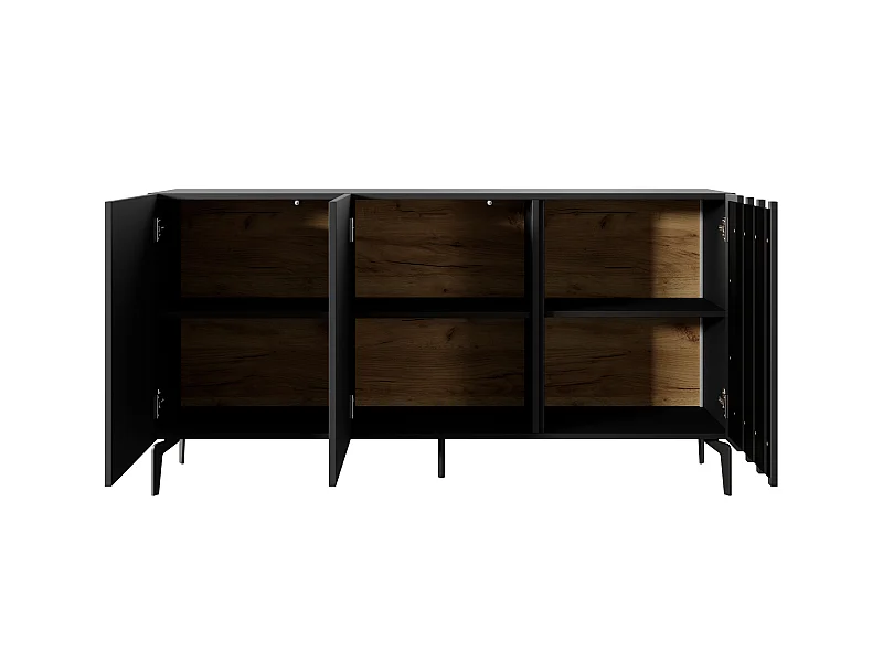 Cassettiera TASK 3D LED 150x40x78 Grigio