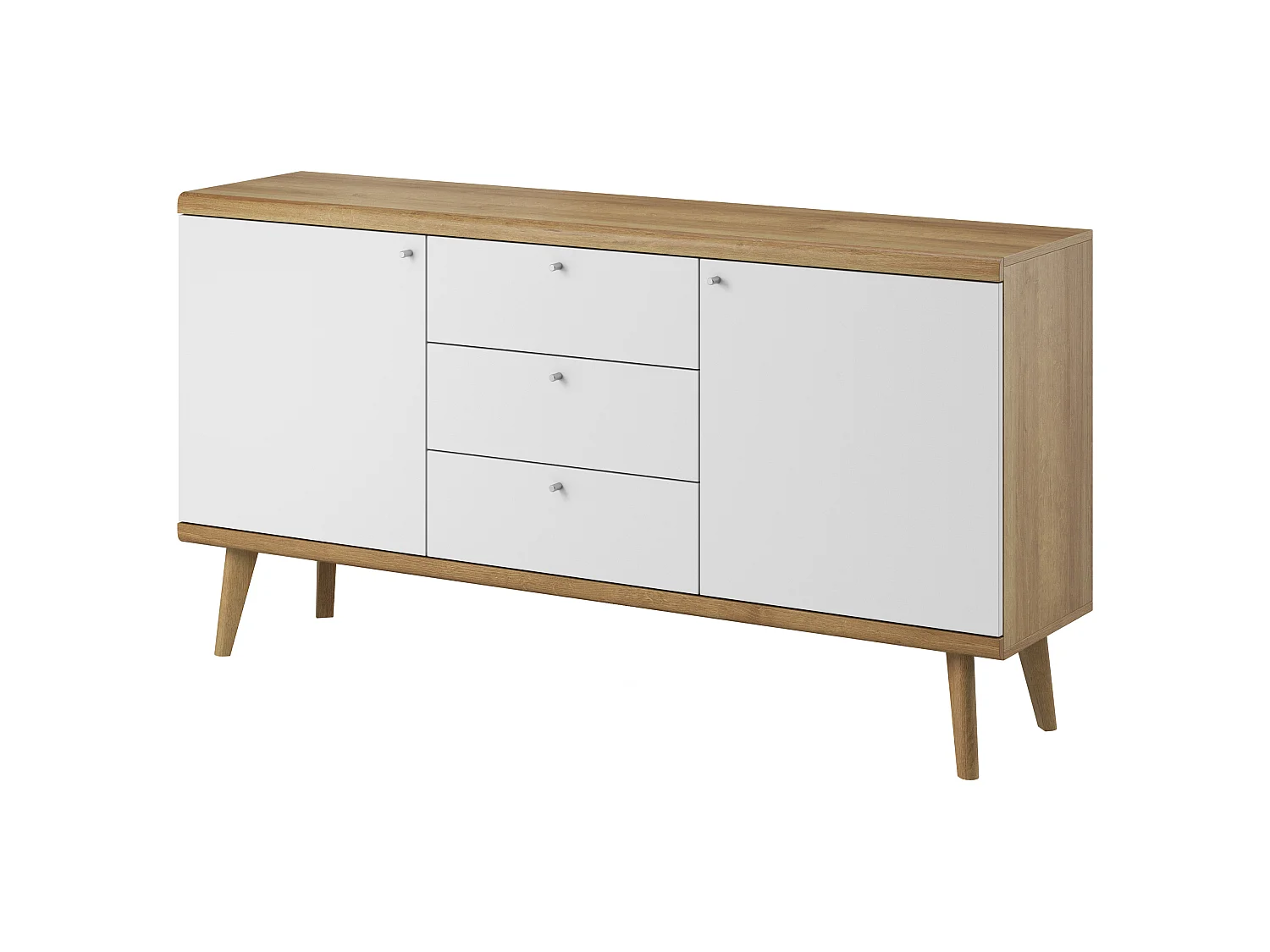 Commode PRIMO PKSZ160 160x40x83 Crème & Blanc