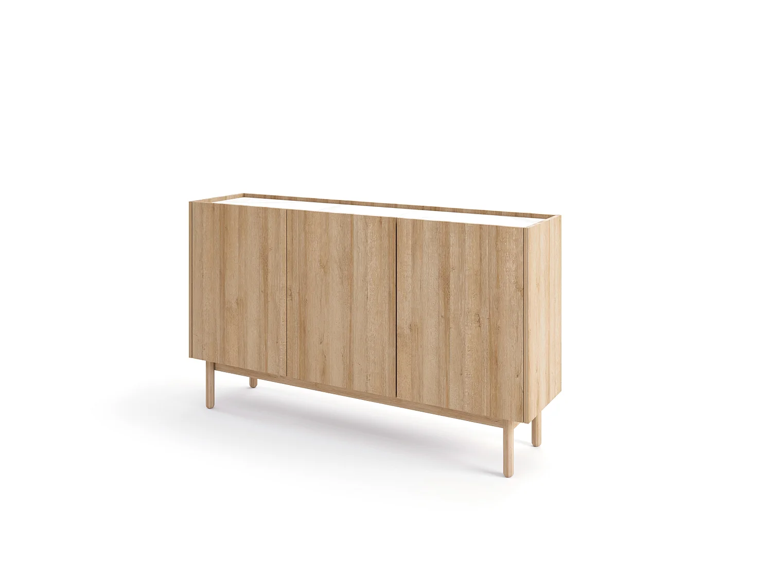 Commode BOHO K144/83 144x37x83 Crème & Blanc