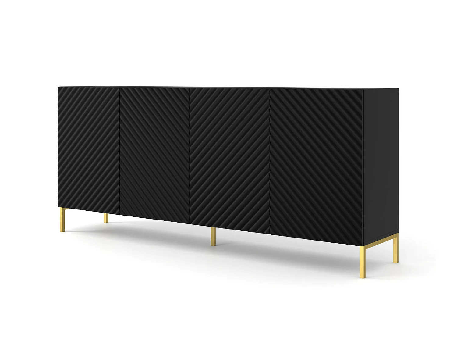 Cassettiera SURF 200 4D 200x42x87 Nero