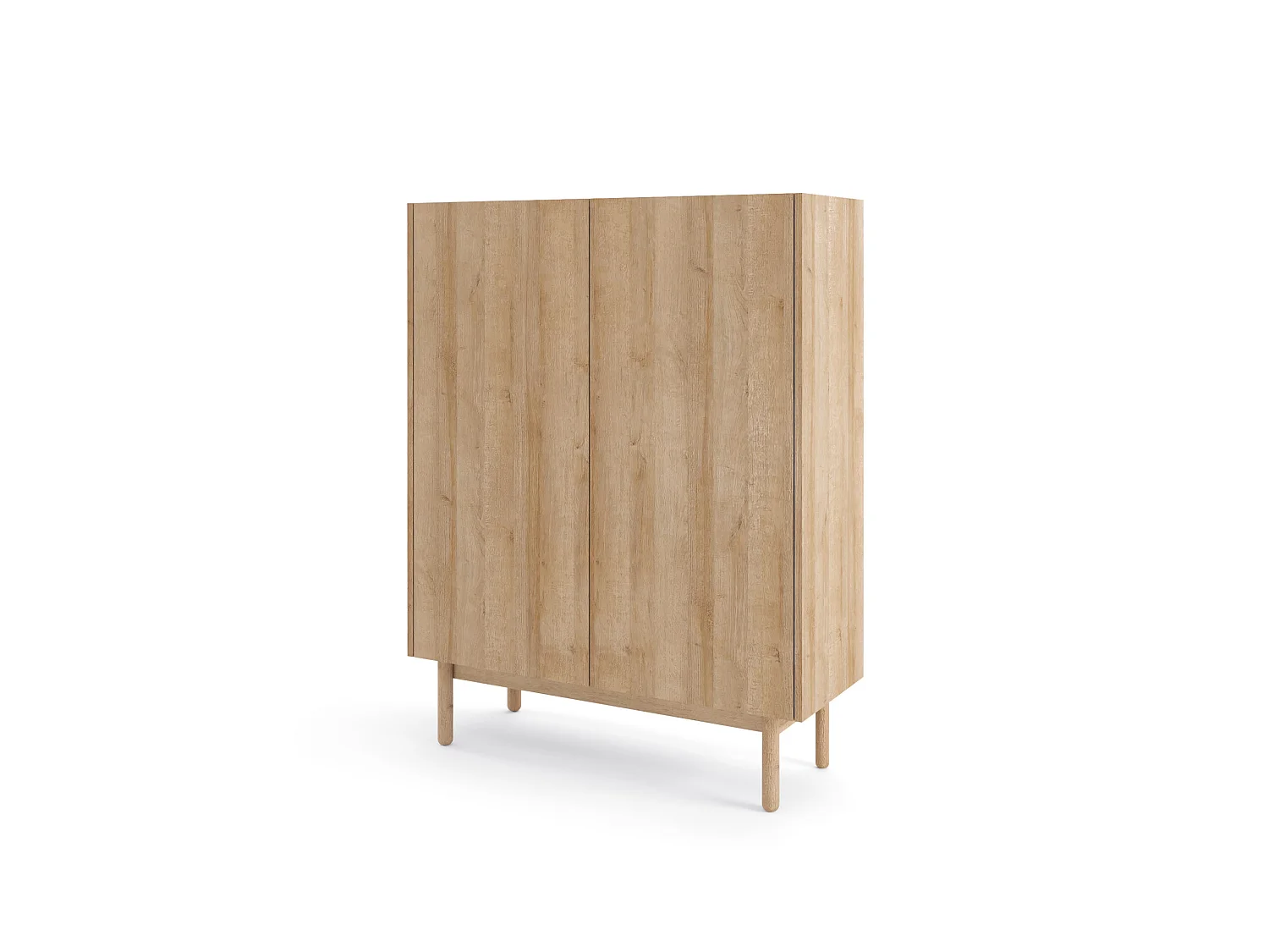 Commode BOHO KD97 97x37x122 Crème & Blanc