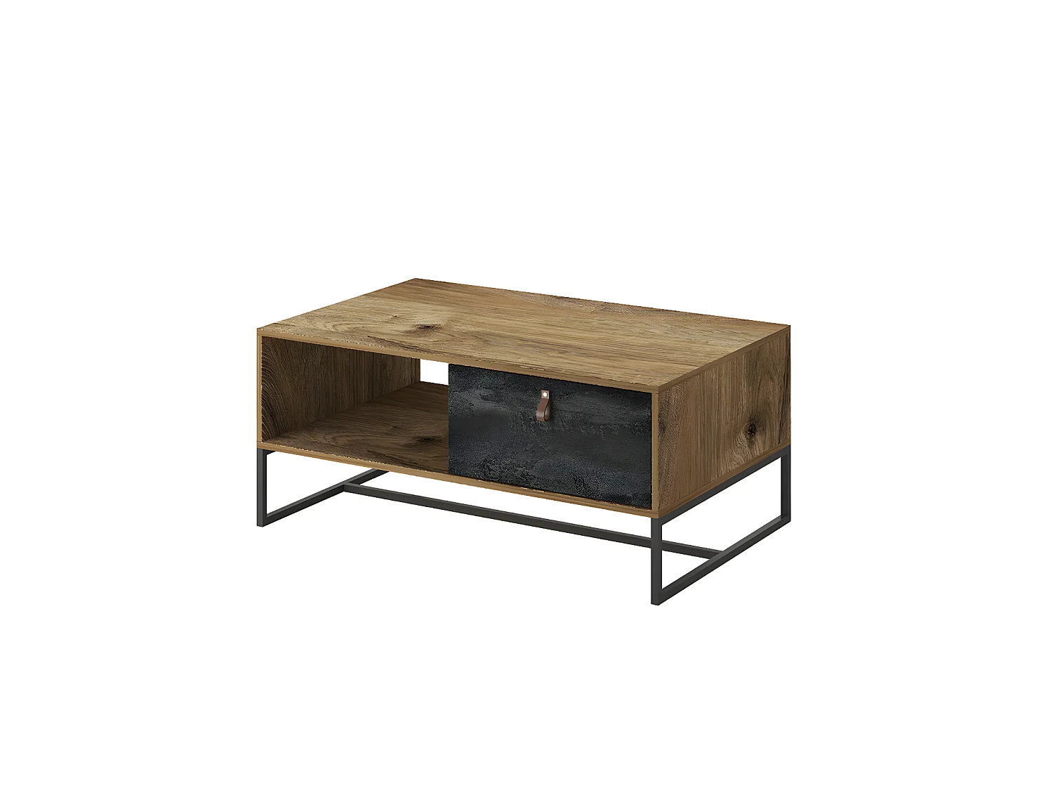 Couchtisch DARK DL104 104x44x68 Creme & Grau
