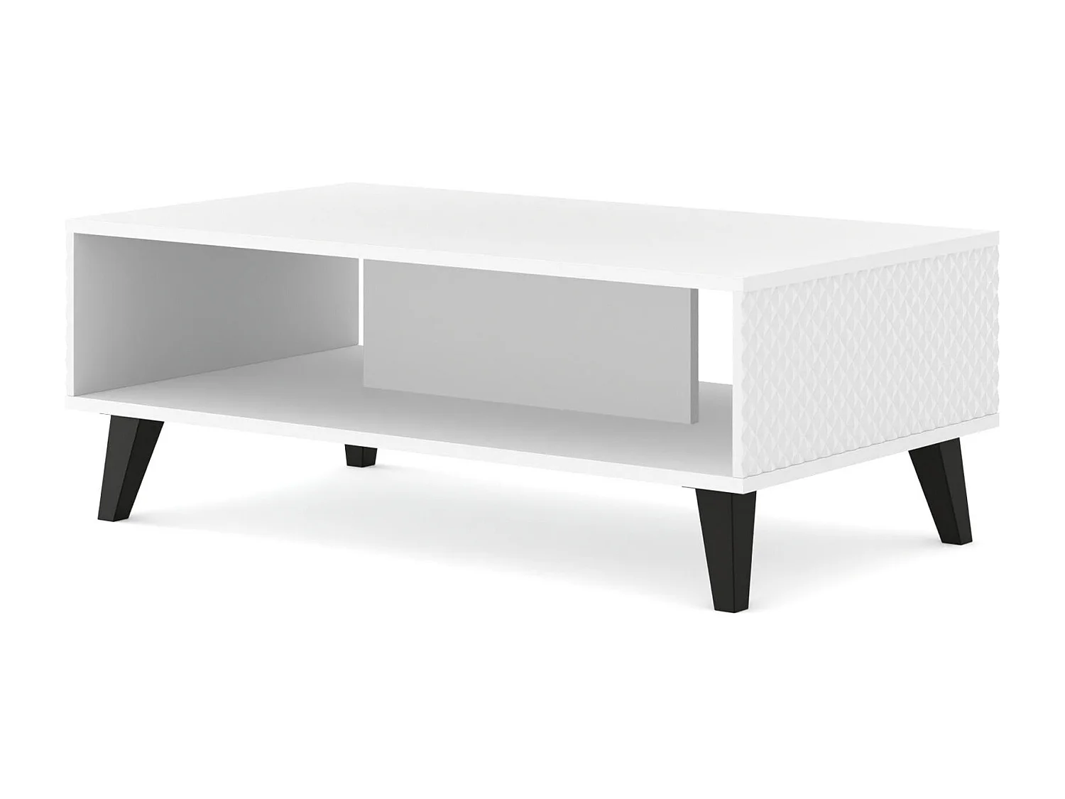 Mesa baja Ravenna PC 90x60x43 Blanco & Negro