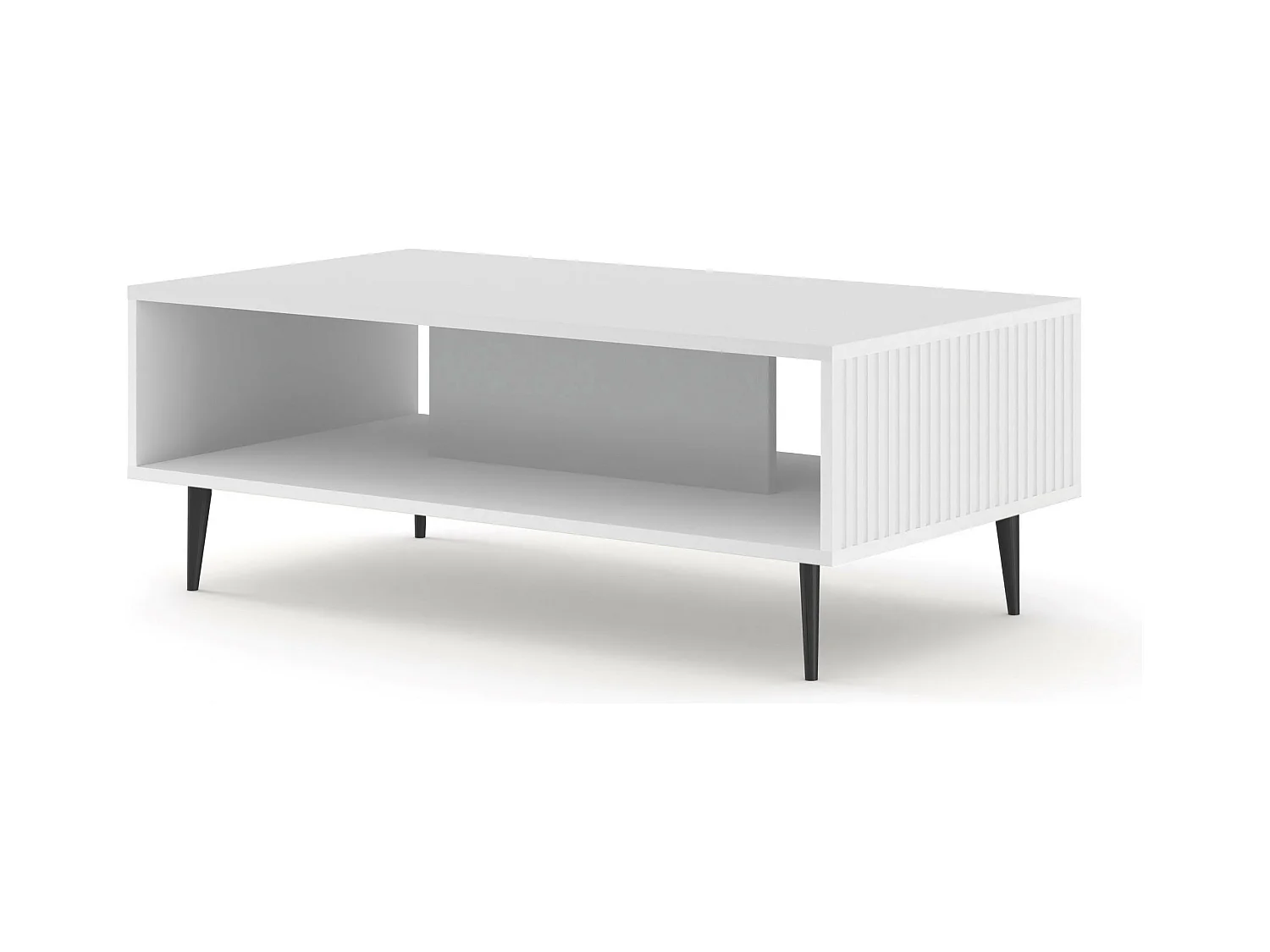 Table basse RavennaB 90x60x43 Blanc & Noir