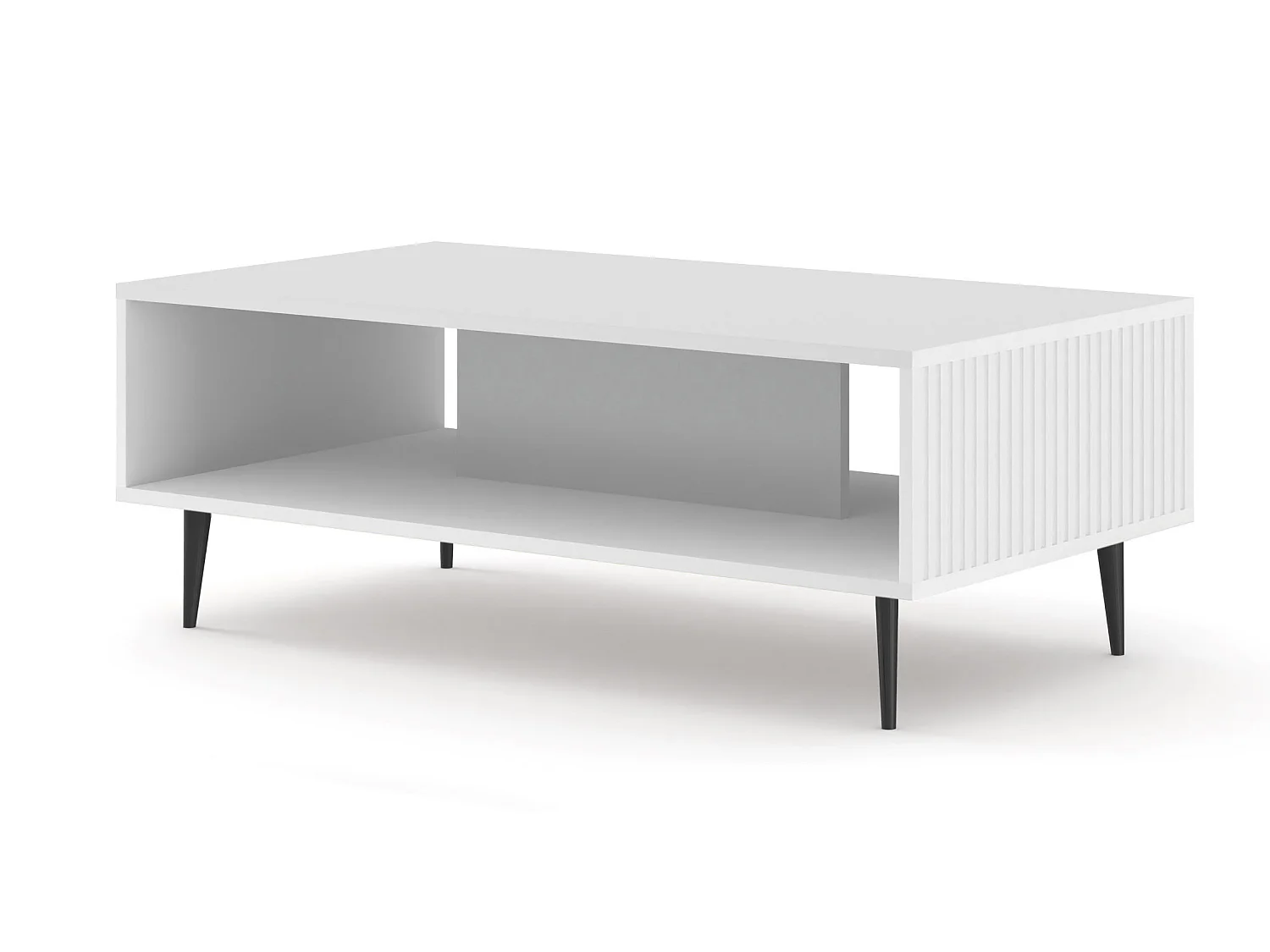 Table basse RavennaB 90x60x43 Blanc & Noir