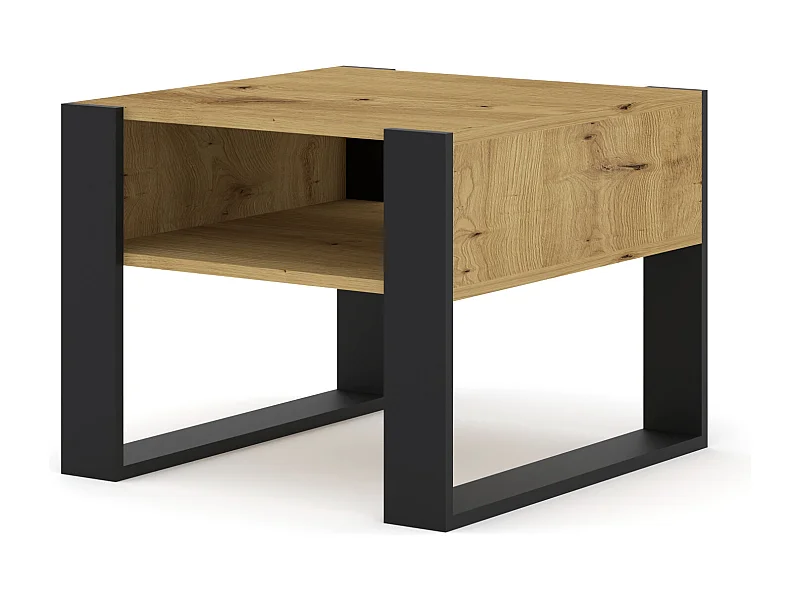 Tavolino MONDI 60x60x47 Crema & Nero