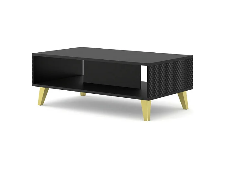 Couchtisch Ravenna PC 90x60x43 Schwarz & Golden