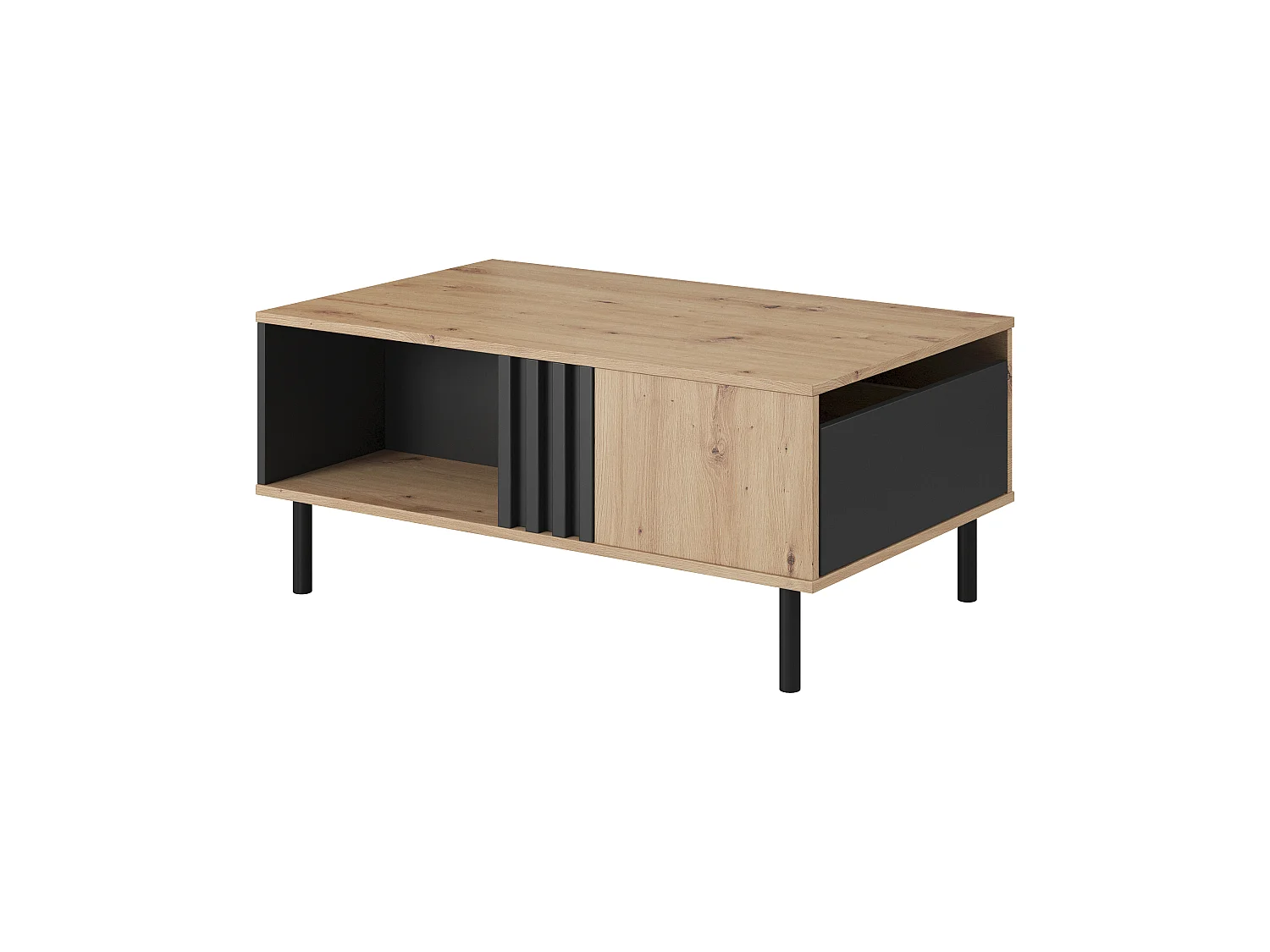 Tavolino MADIS 101x60x44 Crema & Nero