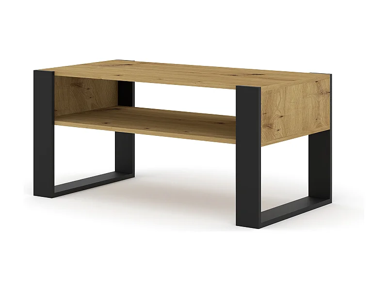 Tavolino MONDI 100x50x47 Crema & Nero