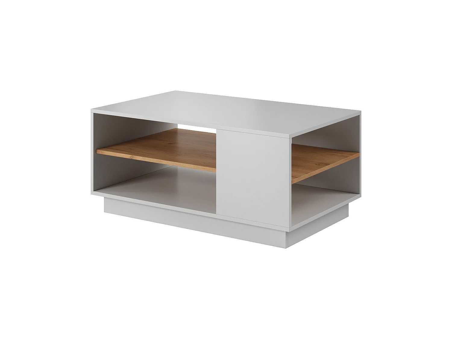 Tavolino 3D G 100x60x46 Bianco & Crema
