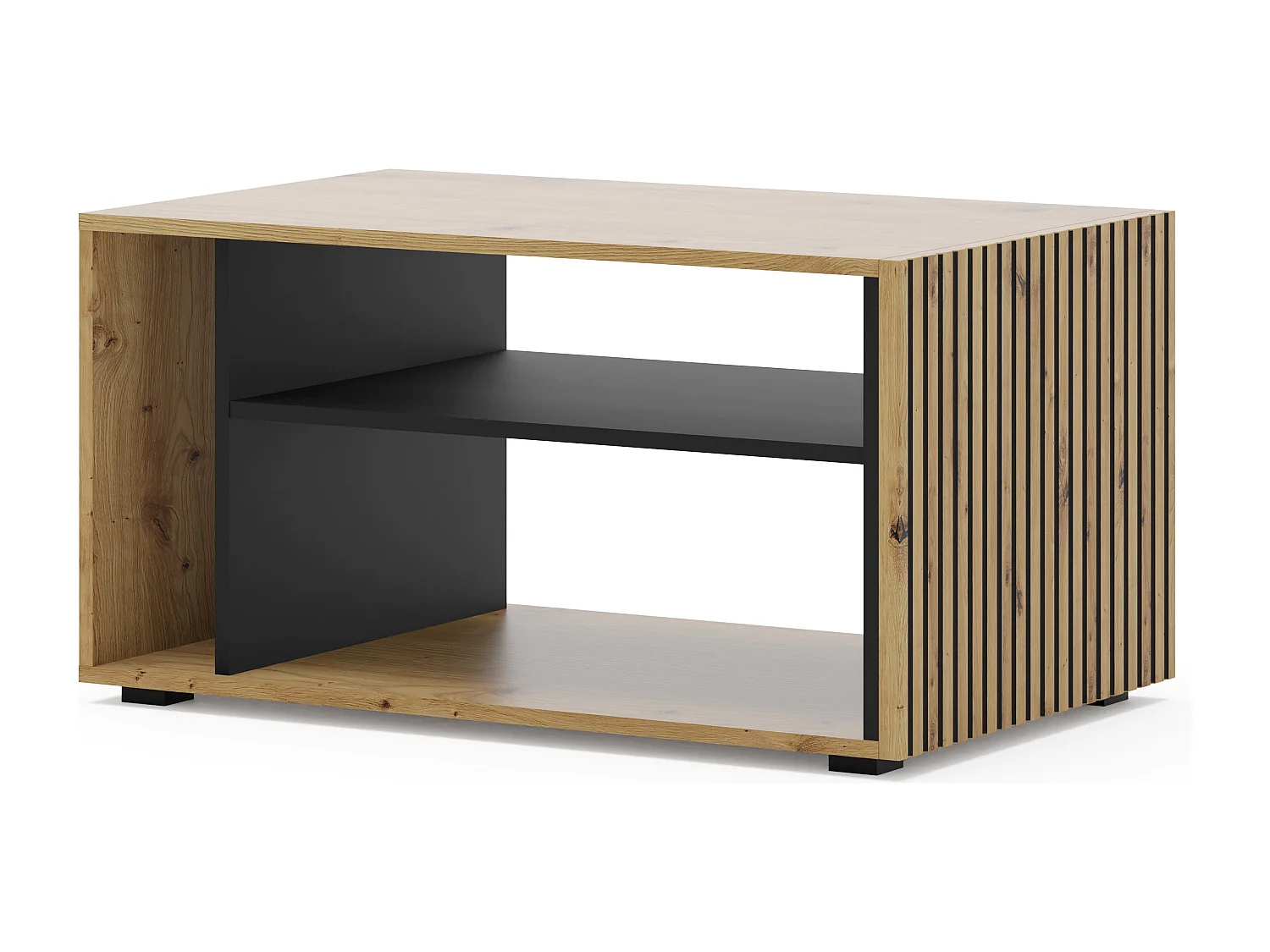 Salontafel 88 cm Nera Hout en Zwart