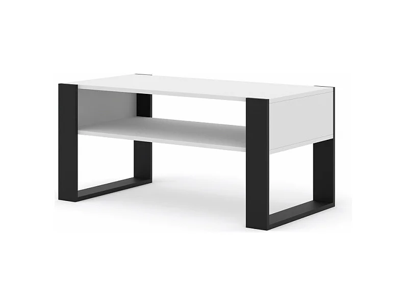 Mesa baja MONDI 100x50x47 Blanco & Negro