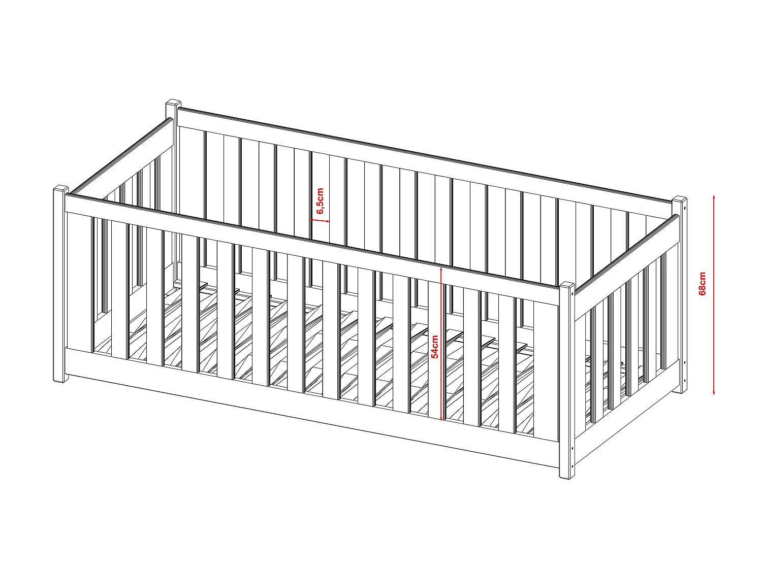 Lit simple Concept 80x160 Blanc