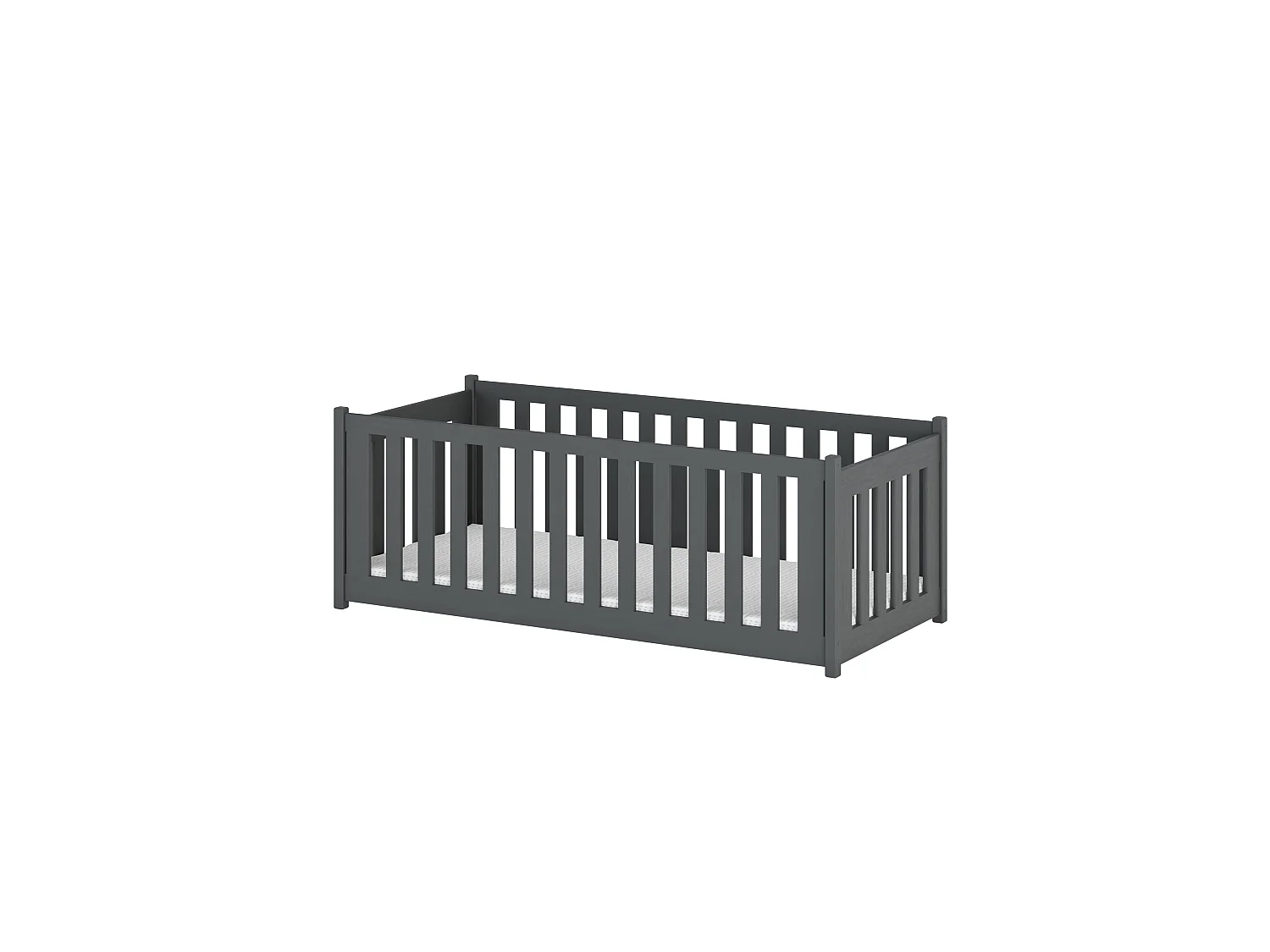 Letto singolo di concetto 90x200 Grigio