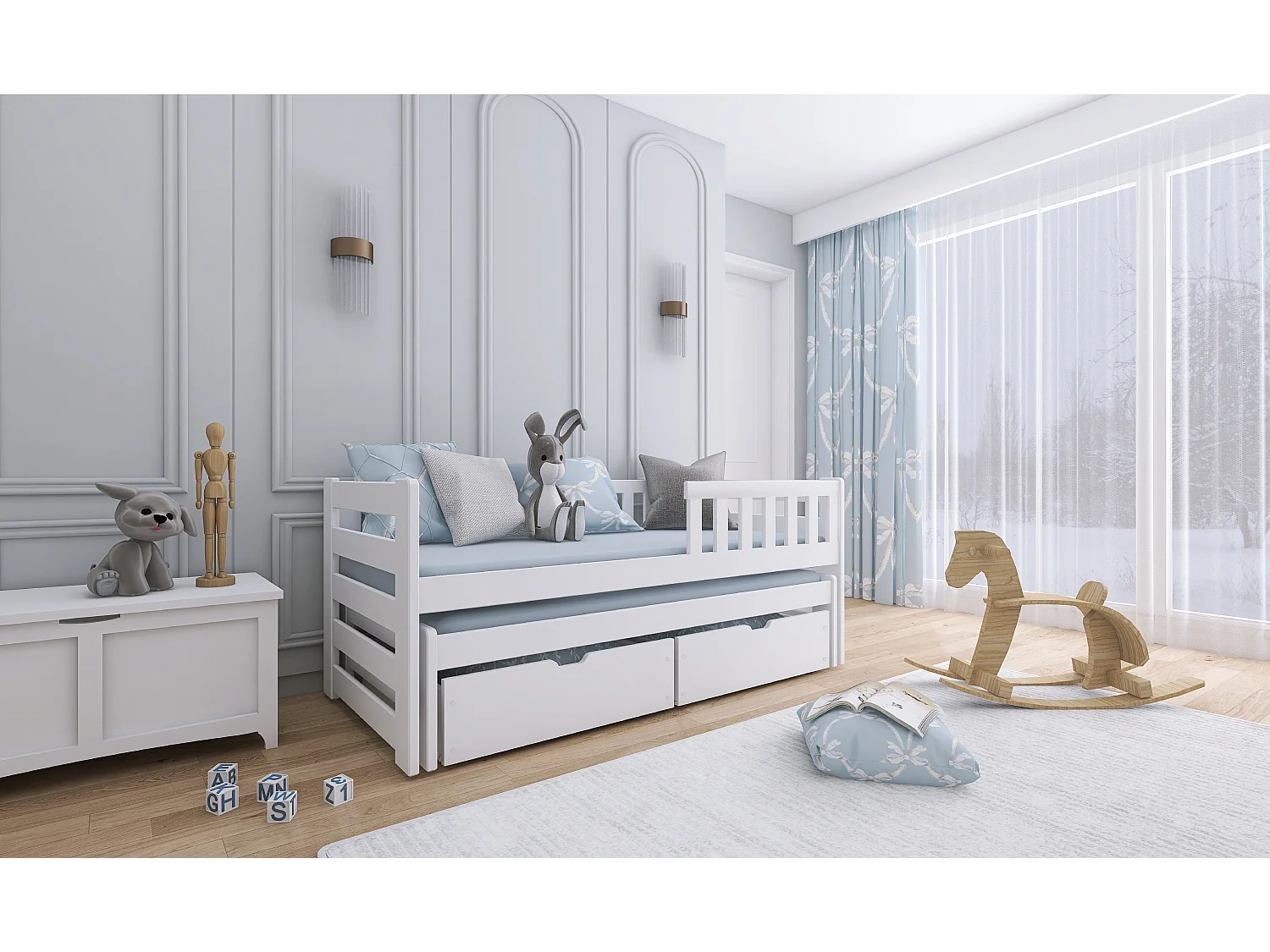 Lettino Bolko 80x180 Bianco