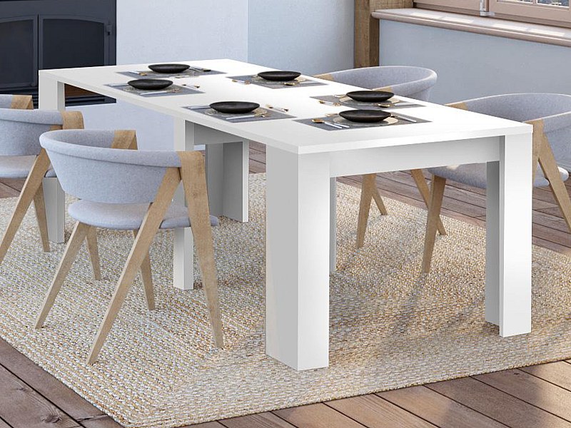 Garnero Arredamenti Tavolo Moderno Bianco E Legno Tavolo