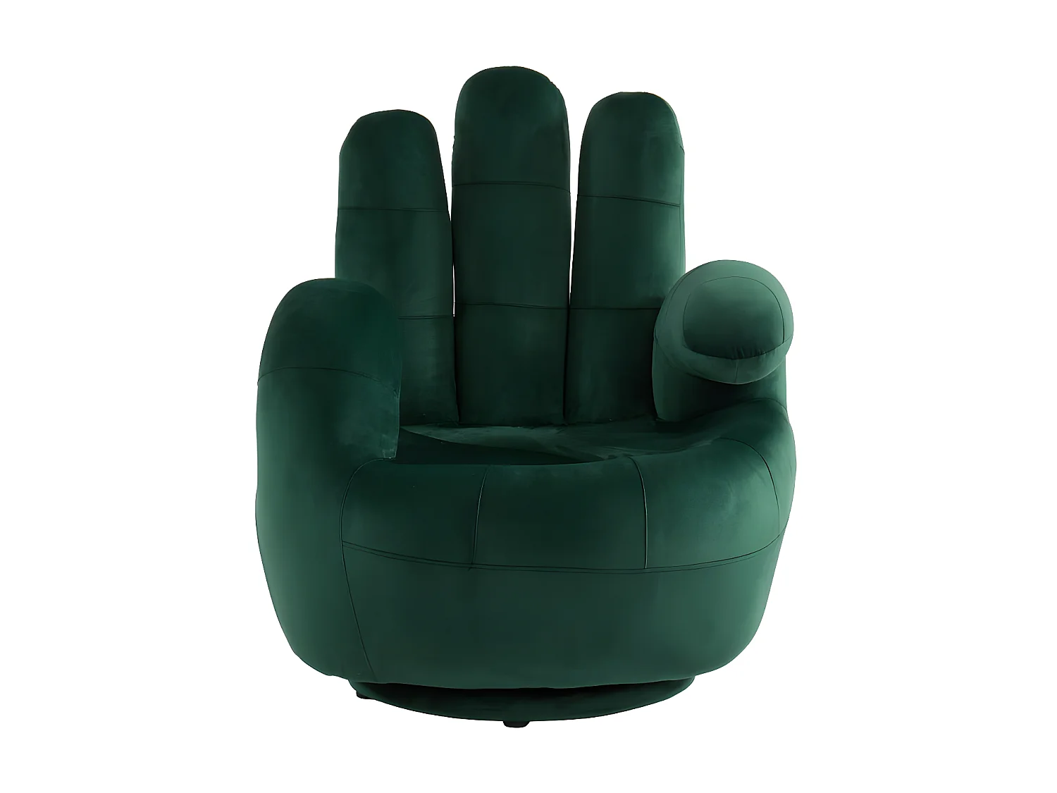 Draaibare fauteuil hand CATCHY van fluweel - Spargroen