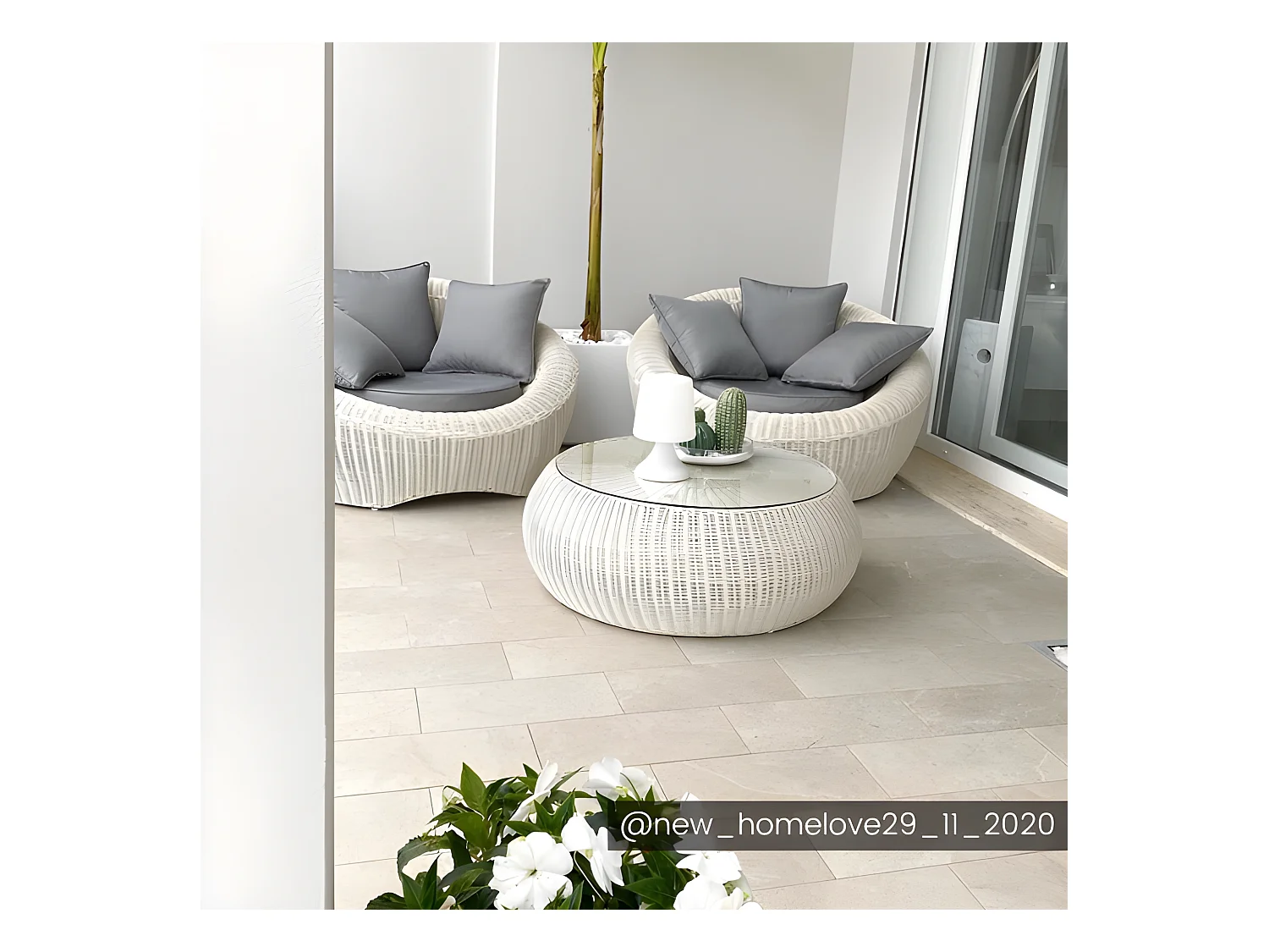 Gartensessel 2er-Set Polyrattan - Elfenbeinweiß - WHITEHEAVEN von MYLIA