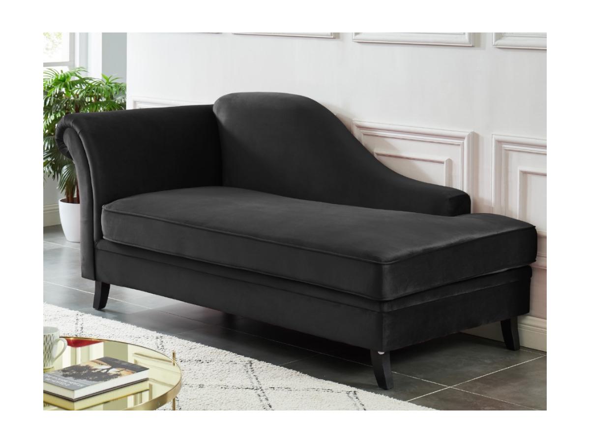 Recamiere BOUDOIR Schwarz Ecke Links online kaufen