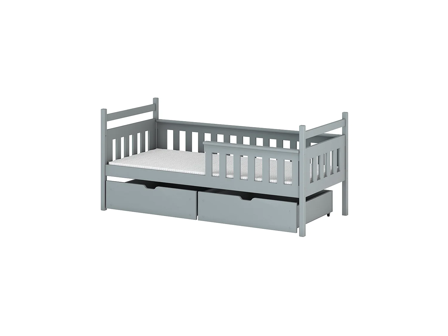 Lit simple Emma 80x180 Gris