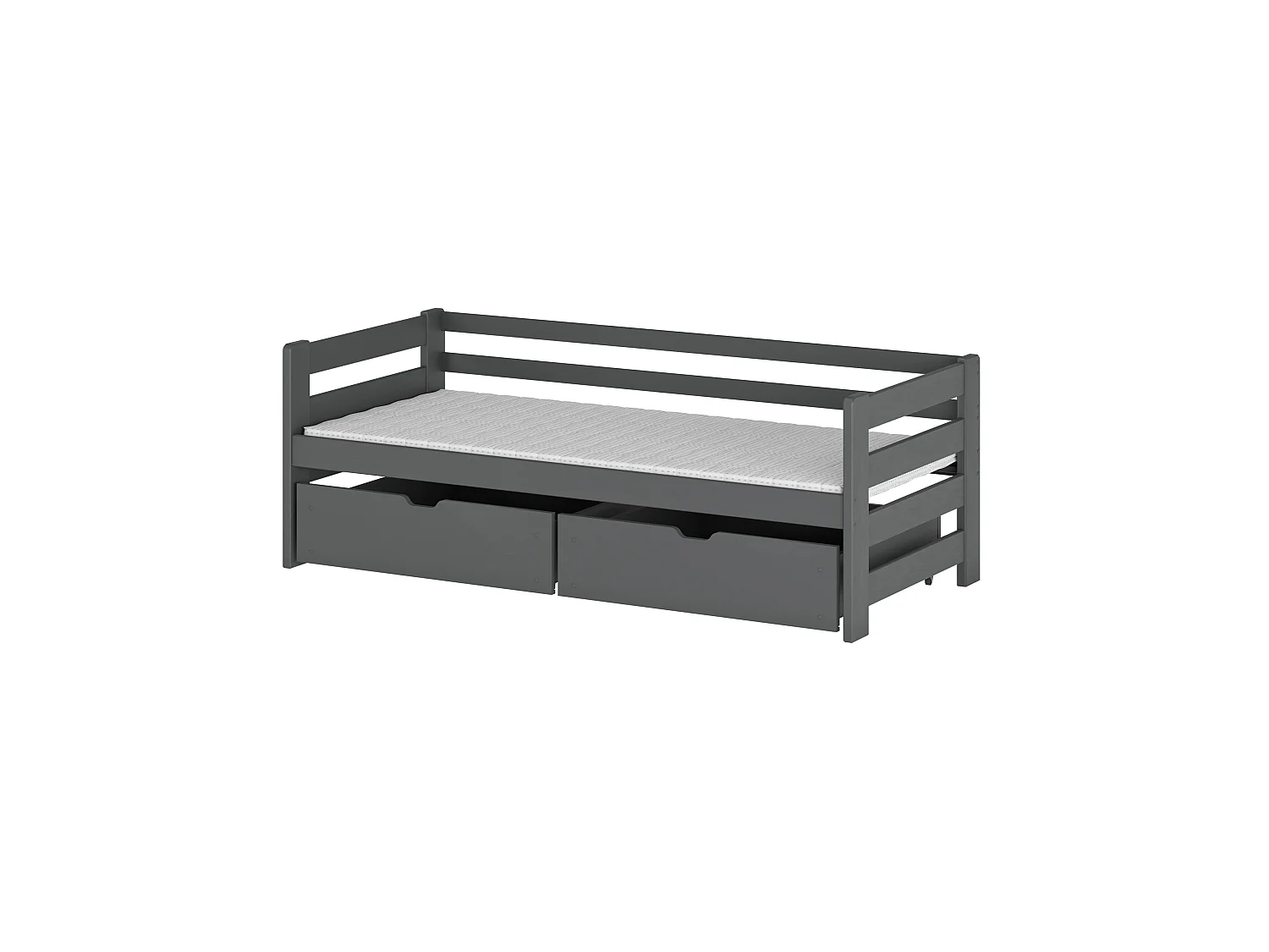 Lit simple Ergo 80x160 Gris