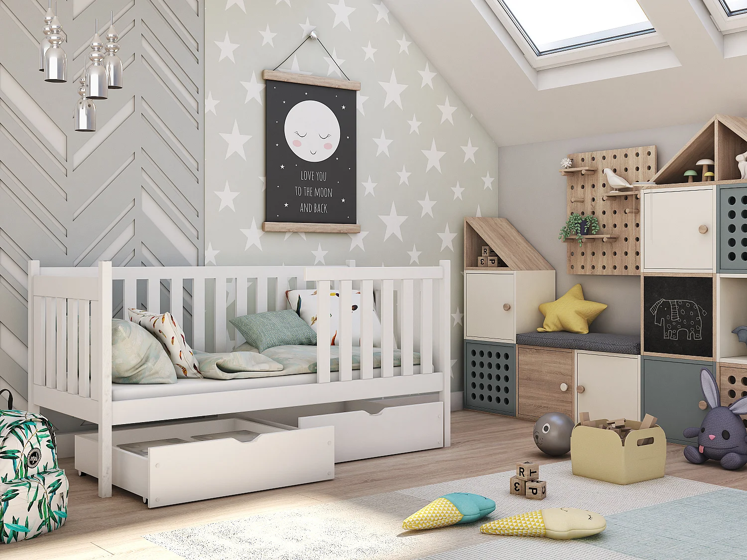 Lit simple Alicja 90x200 Beige