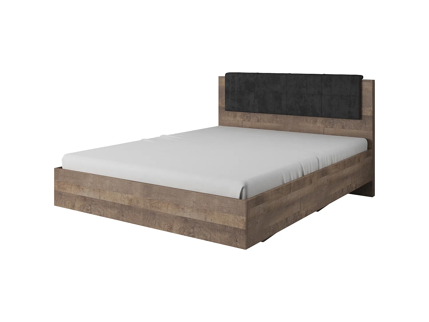 Lit escamotable ARDEN B 160x200 Crème & Gris