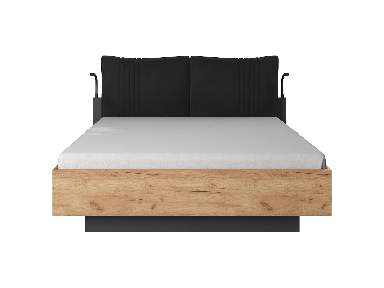 Lit escamotable DECO B 160x200 Crème & Gris