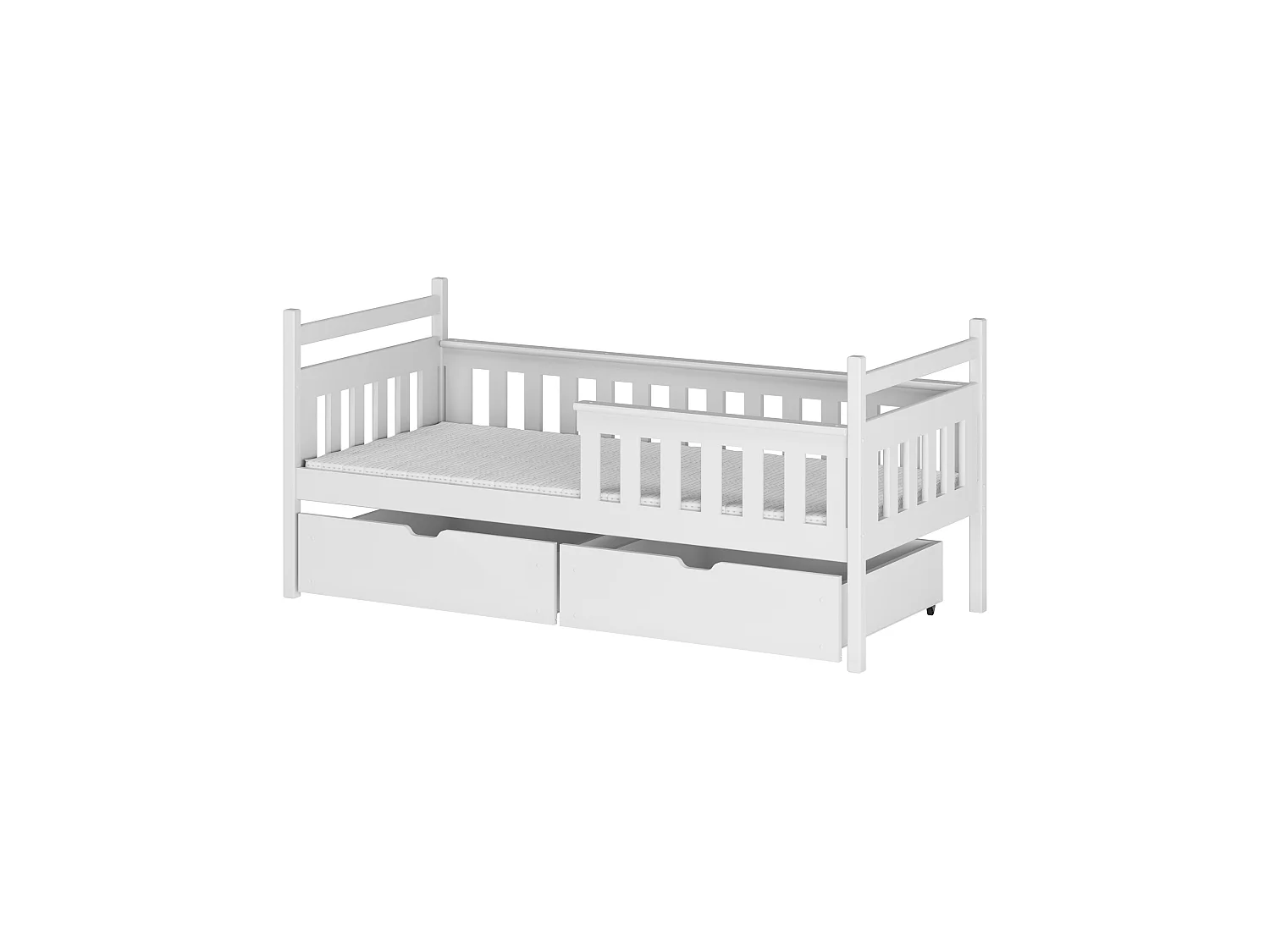 Lit simple Emma 80x160 Blanc