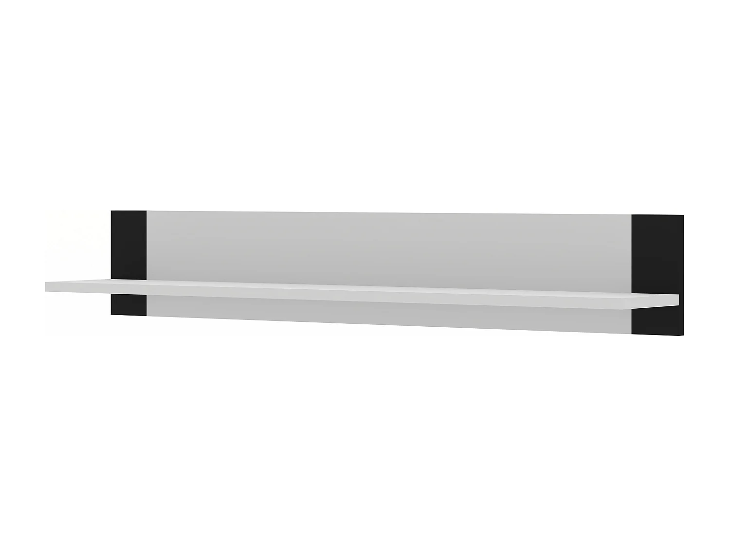Étagères murales MONDI 125x20x20 Noir