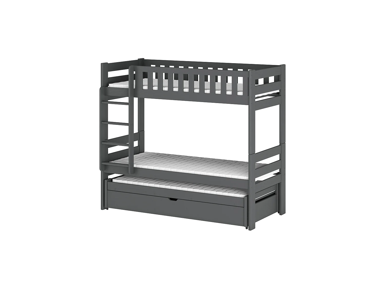 Lit superposé Harvey 90x200 Gris