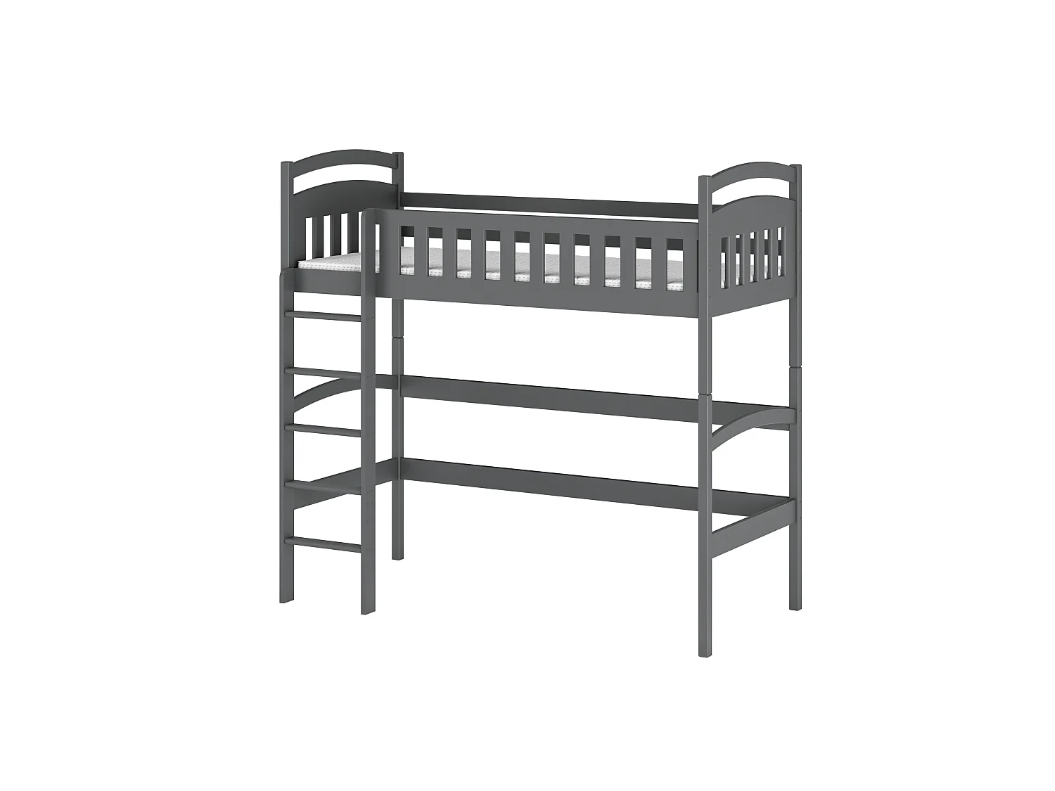 Lit superposé Mia 80x200 Gris