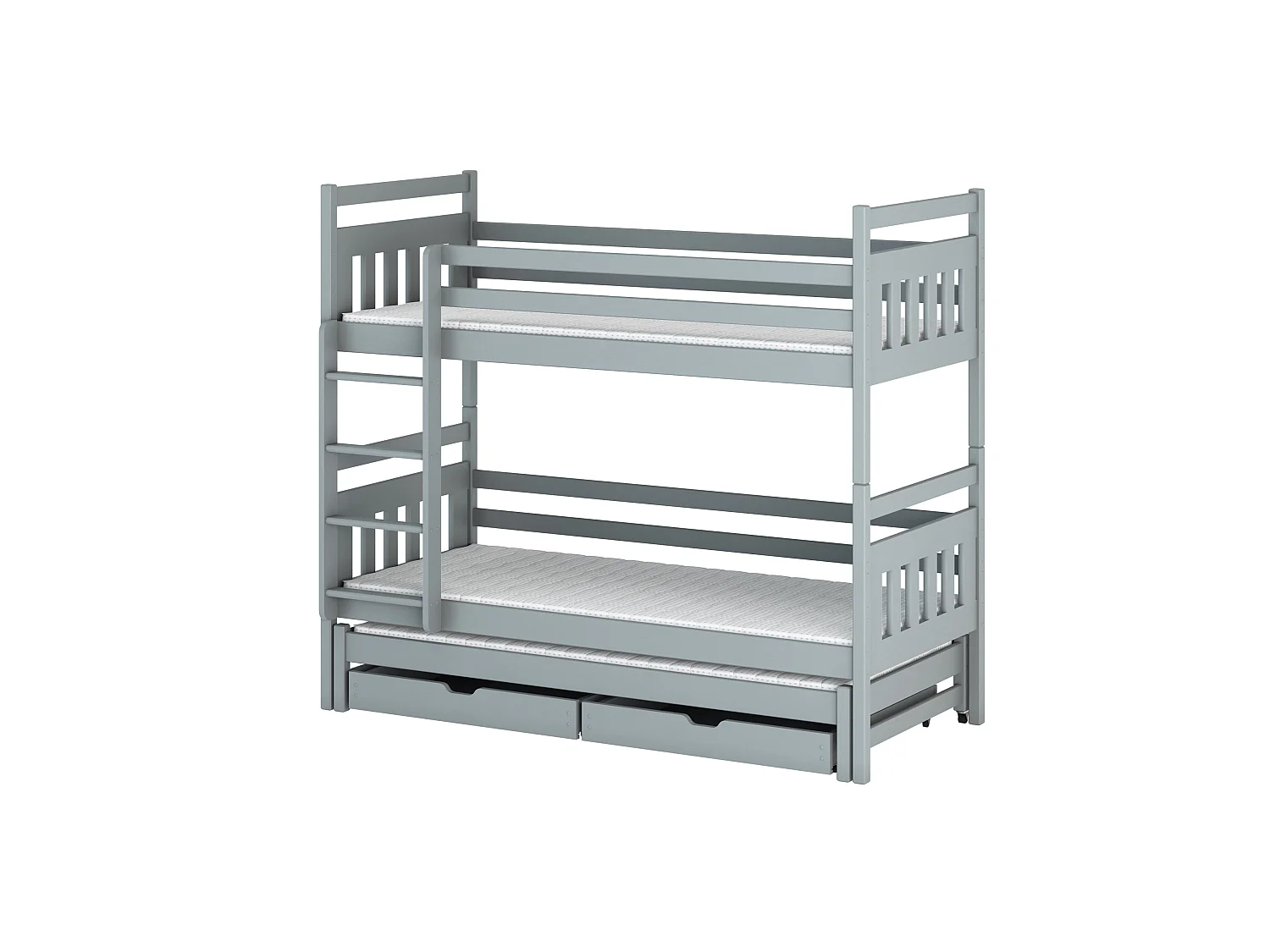 Letto a castello Seweryn 90x200 Grigio