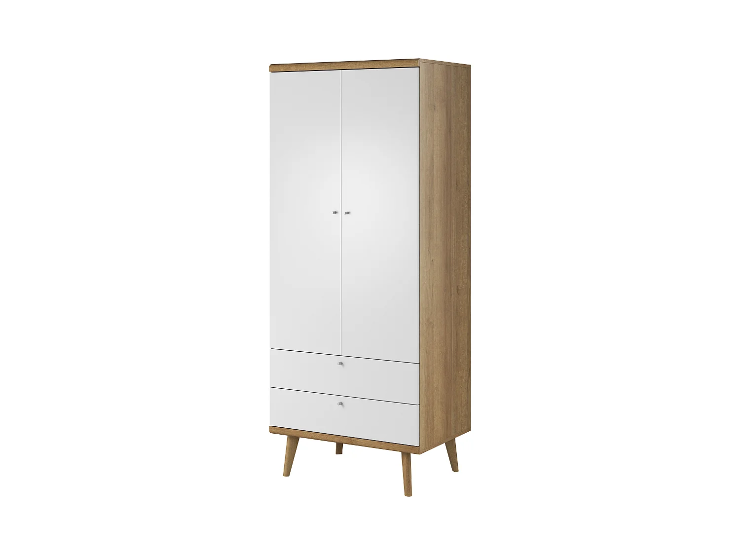 Armadio ad ante battenti PRIMO PSZ80 80x56x197 Crema & Bianco