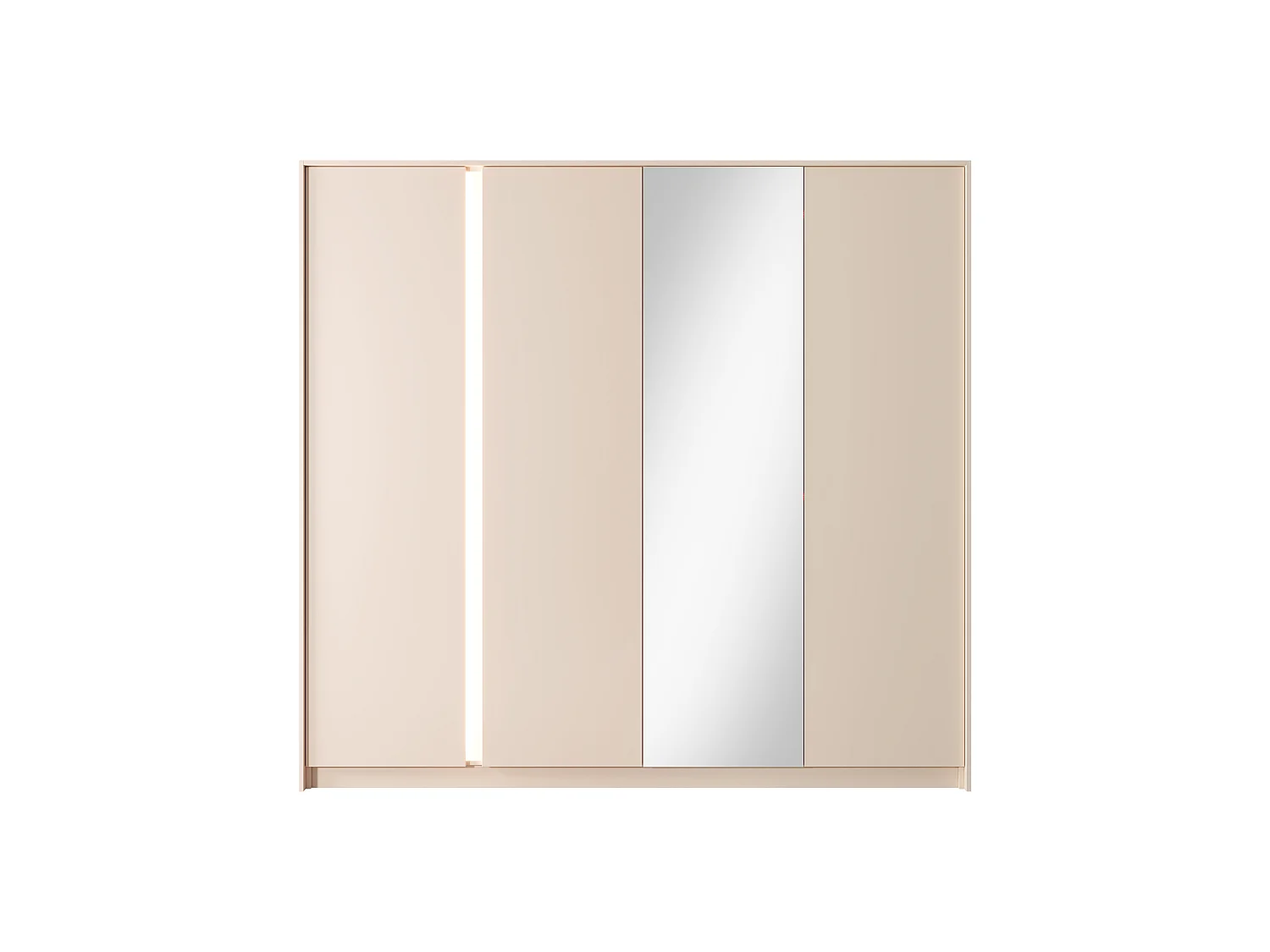 Armadio ad ante battenti DAST 230 LED 224x56x210 Rosa