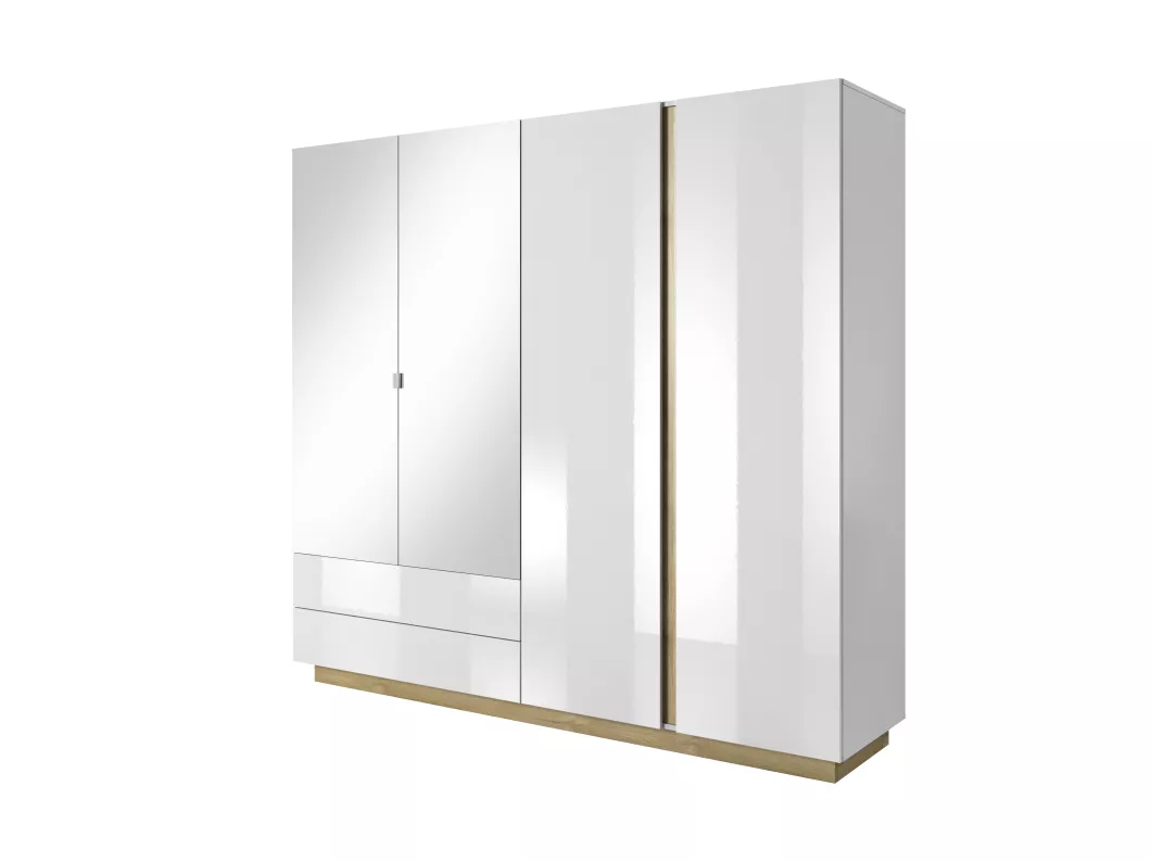 Kauf Unique Drehtürenschrank ARCO LED 220x54x203 Weiss