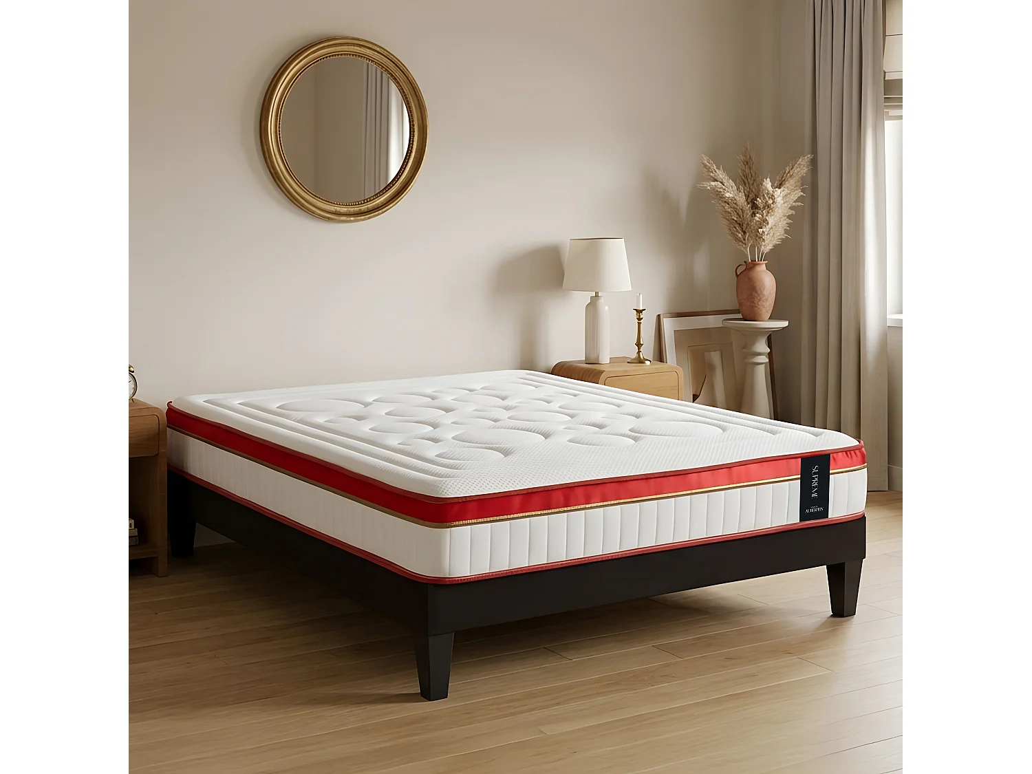 Matelas Suprême 180x200 cm - Mousse HD mémoire - Ép. 24 cm