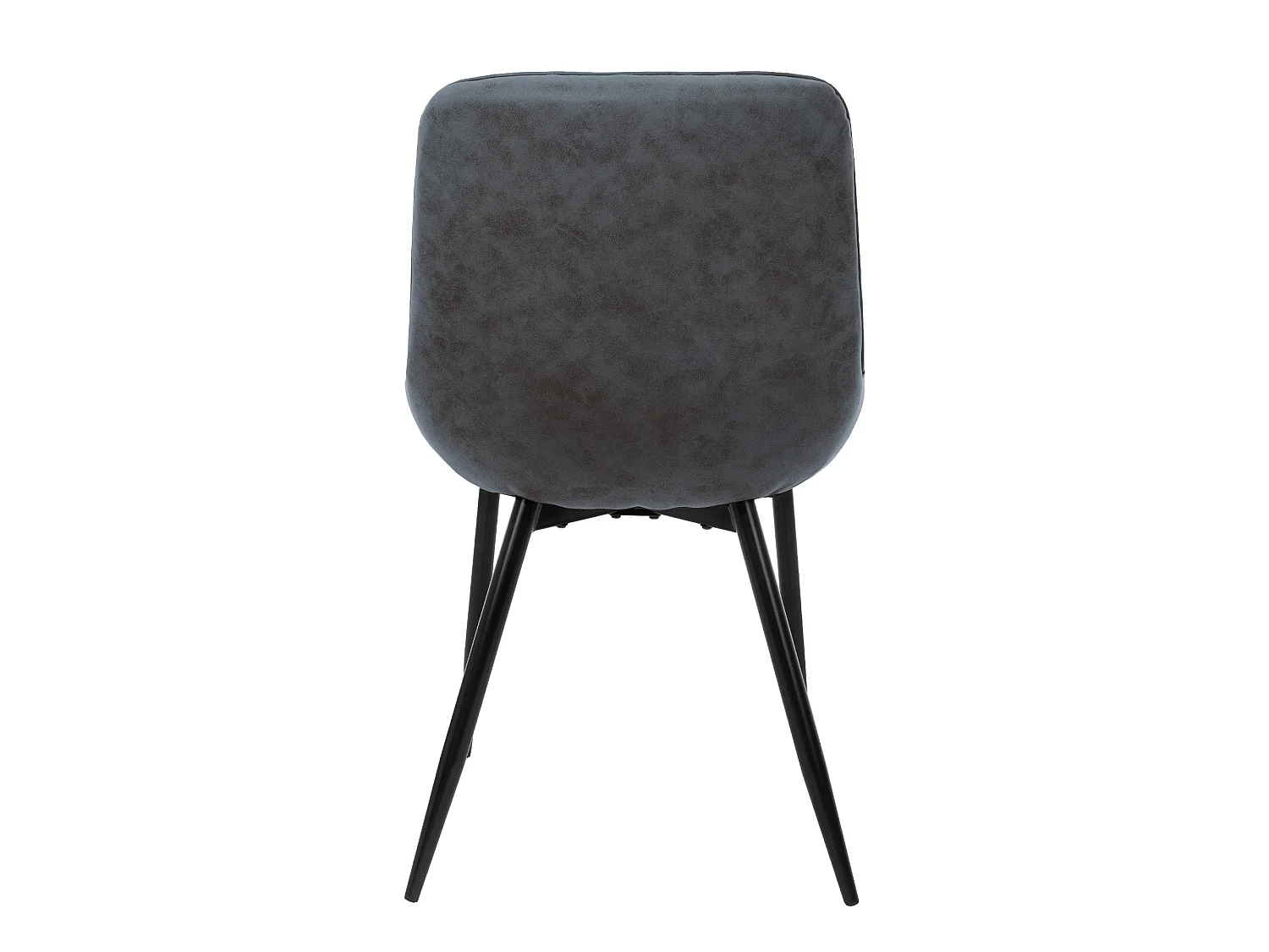 Set di 2 sedie da sala da pranzo sedie da soggiorno sedia da cucina antracite finta pelle PU