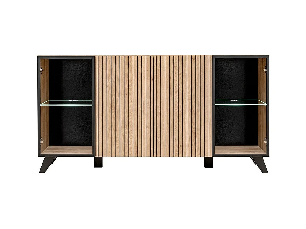 Design buffet NIELSEN - 160 cm met geïntegreerde LED-verlichting