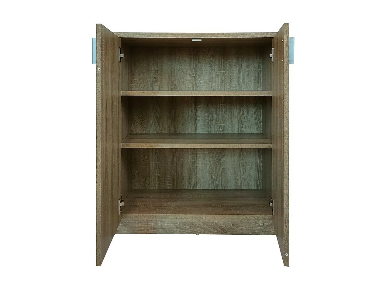 Commode TOLLY 2 portes, 85 cm coloris chêne sonoma