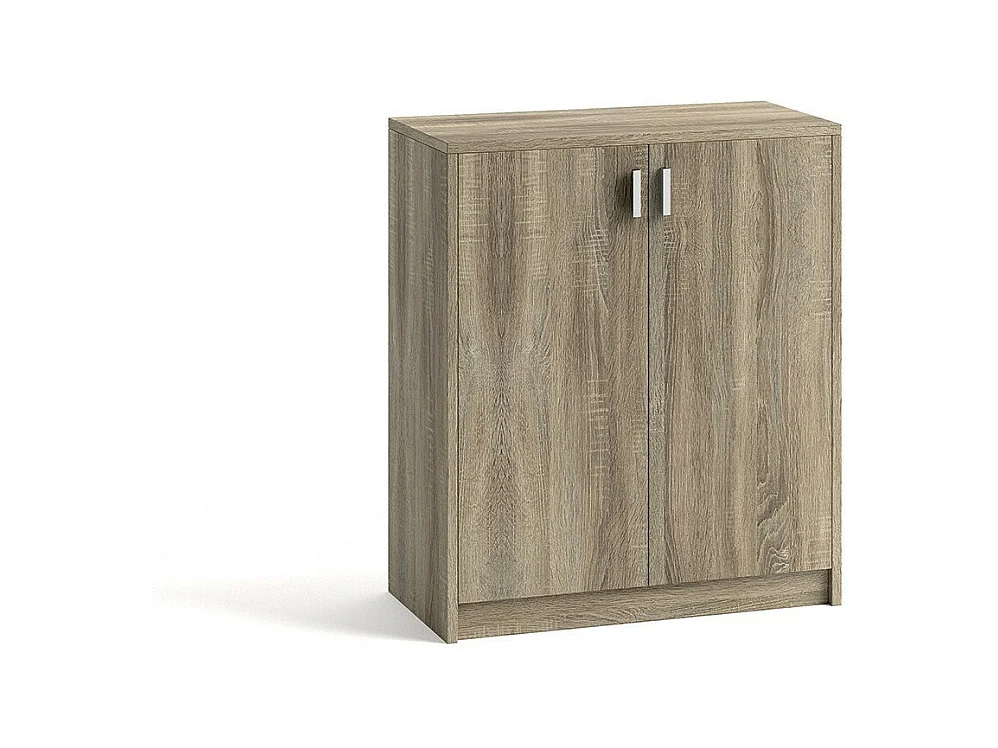 Commode TOLLY 2 portes, 85 cm coloris chêne sonoma