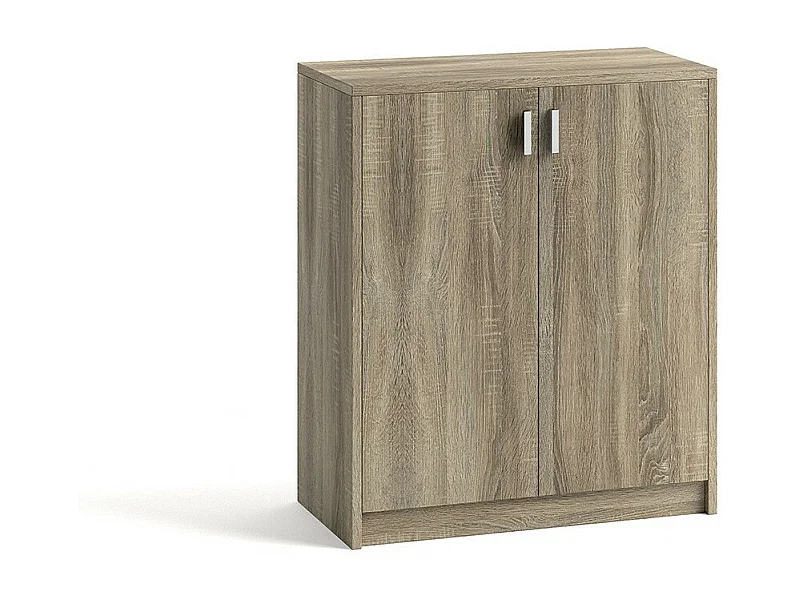 Commode TOLLY 2 portes, 85 cm coloris chêne sonoma