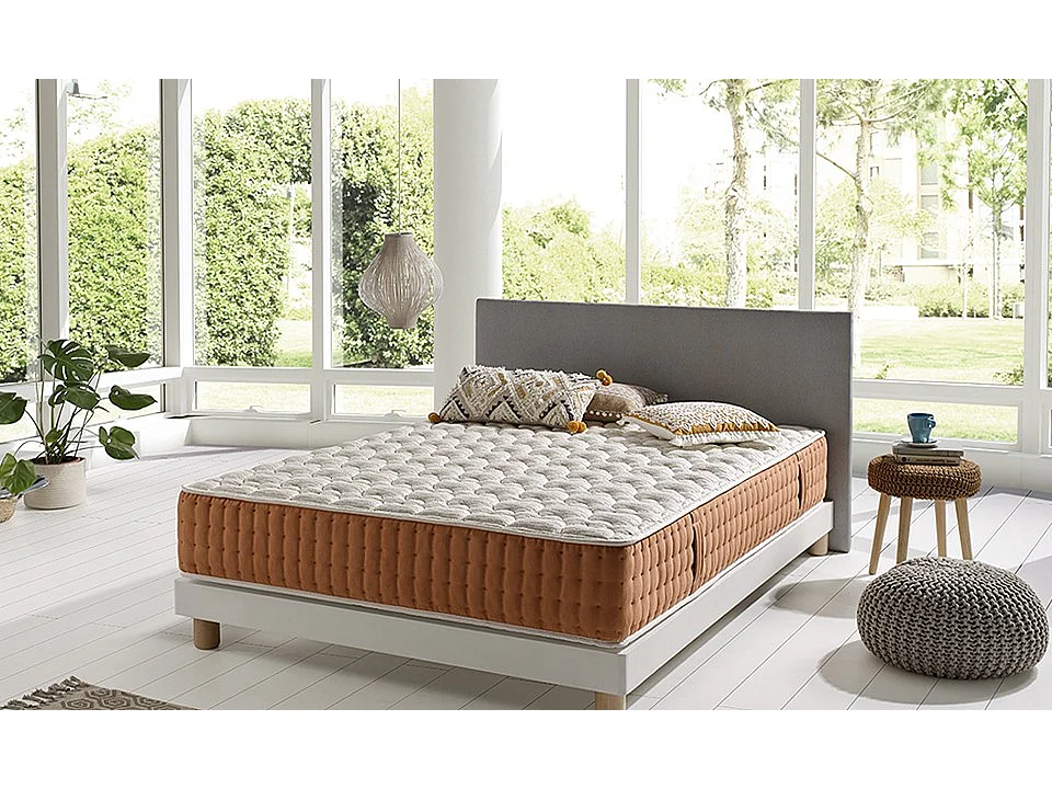 Viskoelastische Matratze Bio-Rest-Wolkeneffekt 80 x 190 Höhe 26 cm ± 2 Visco + Supersoft 4 cm