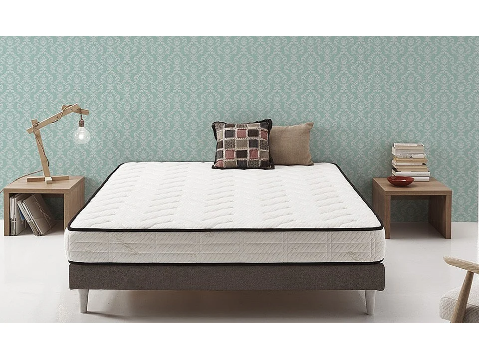 Matelas Viscoélastique 120x190 Luxe Cachemire Hauteur 15 cm +/-2 Fermeté Moyenne-Haute.