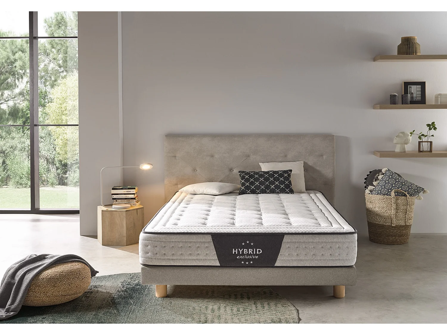 Matelas à Ressorts Ensachés 160x190 Hybride Exclusif Moyenne-Haute Fermeté