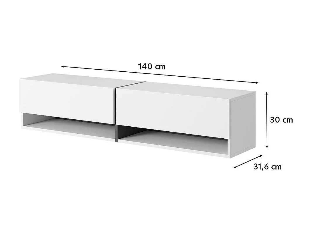 Mueble TV 140 cm Nogal - Bisira