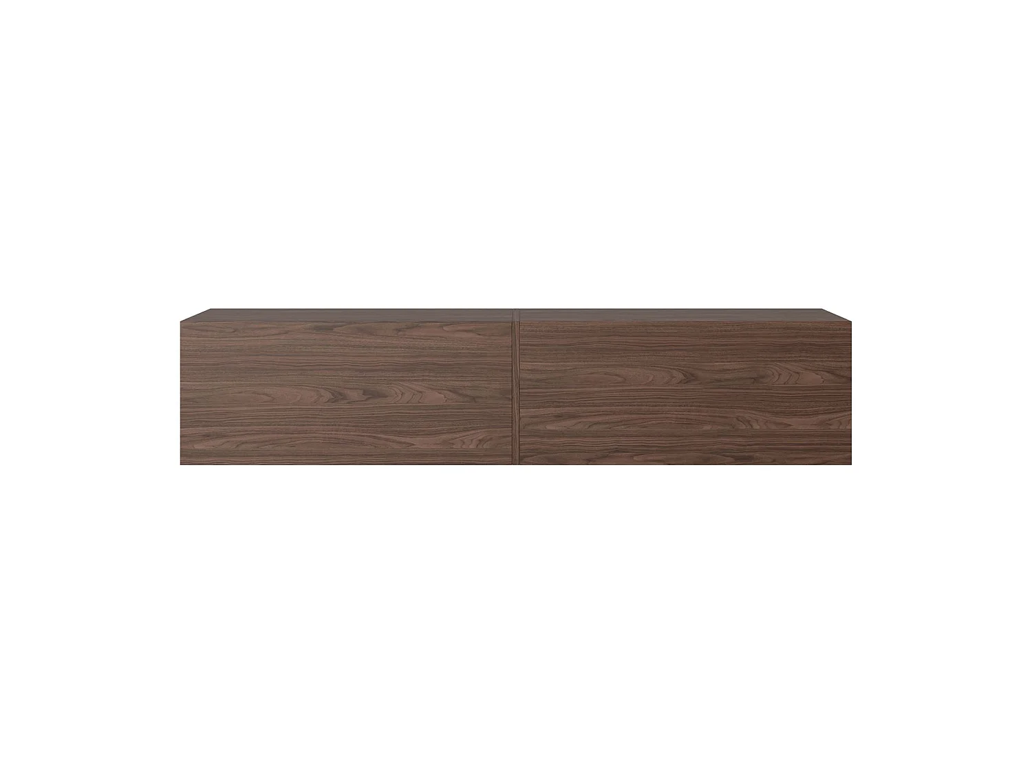 Meuble TV 140 cm - Noyer - BISIRA