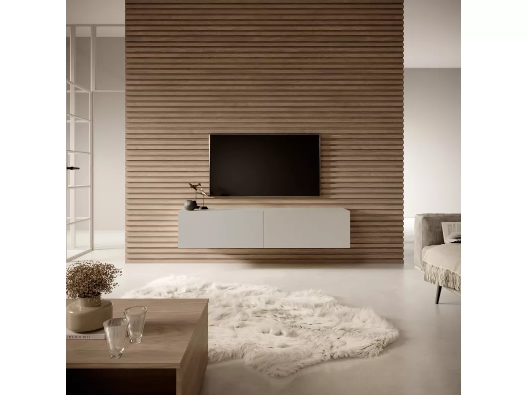 Kauf Unique TV-Möbel - 140 cm - taupe (graubeige) - BISIRA